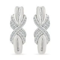 Diamond Infinity Hoop Earring