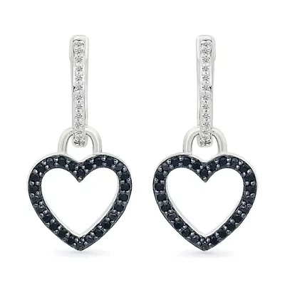 Diamond Hanging Heart Earring