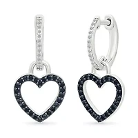 Diamond Hanging Heart Earring