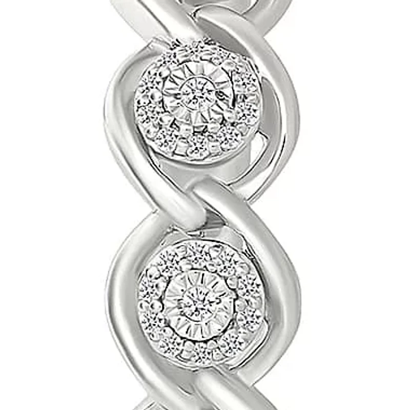Diamond Fashion Hoop Earring