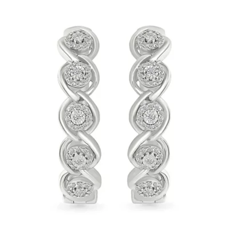 Diamond Fashion Hoop Earring
