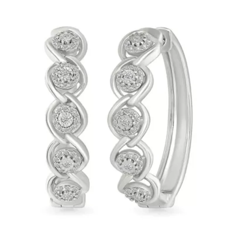 Diamond Fashion Hoop Earring