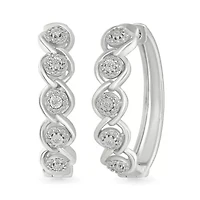Diamond Fashion Hoop Earring