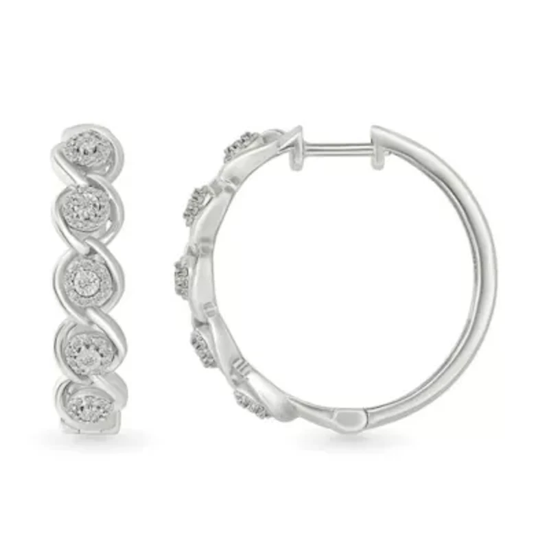 Diamond Fashion Hoop Earring