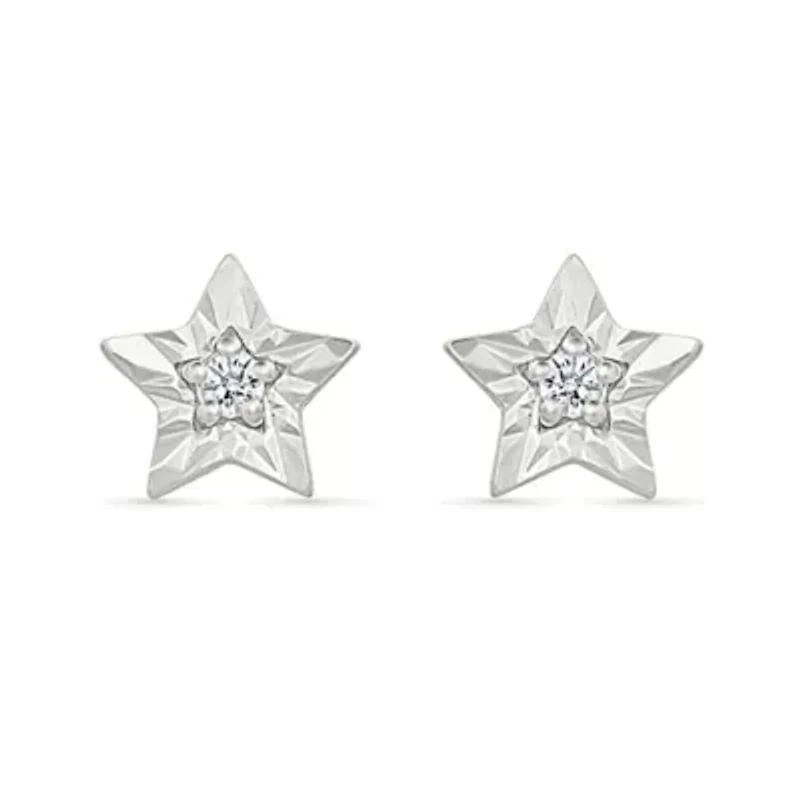 Diamond Star Stud Earring