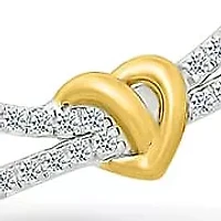Diamond By Pass Knot Necklace