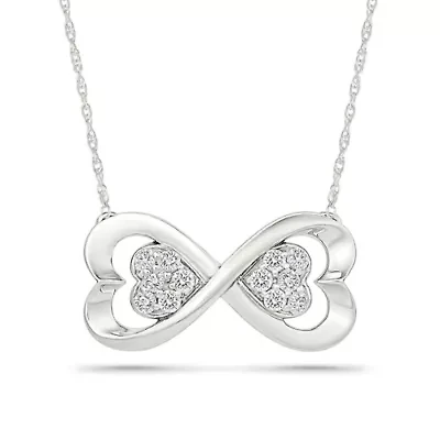 Diamond Infinty Heart Necklace