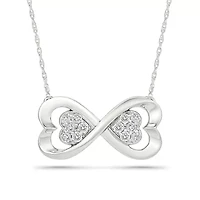 Diamond Infinty Heart Necklace