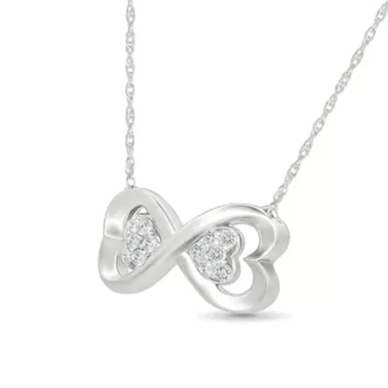 Diamond Infinty Heart Necklace