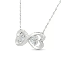 Diamond Infinty Heart Necklace