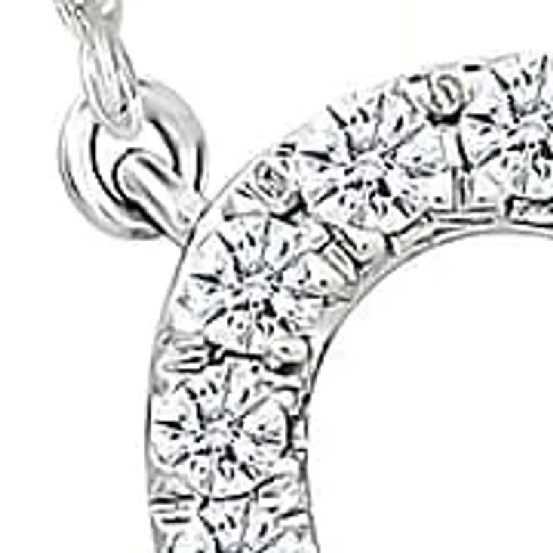Diamond Bow Heart Necklace