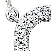 Diamond Bow Heart Necklace