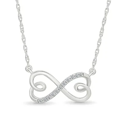 Diamond Infinity Heart Fashion Necklace