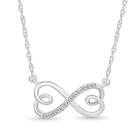 Diamond Infinity Heart Fashion Necklace