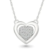 Diamond Fashion Heart Necklace