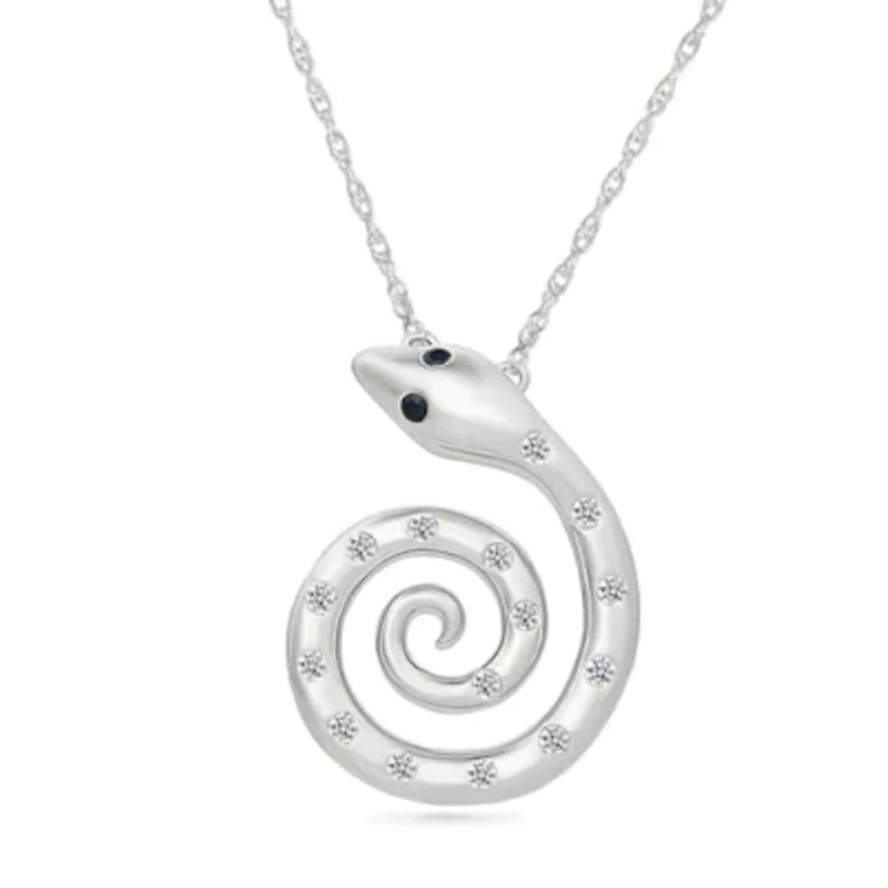 Diamond Snake Necklace