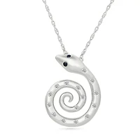 Diamond Snake Necklace