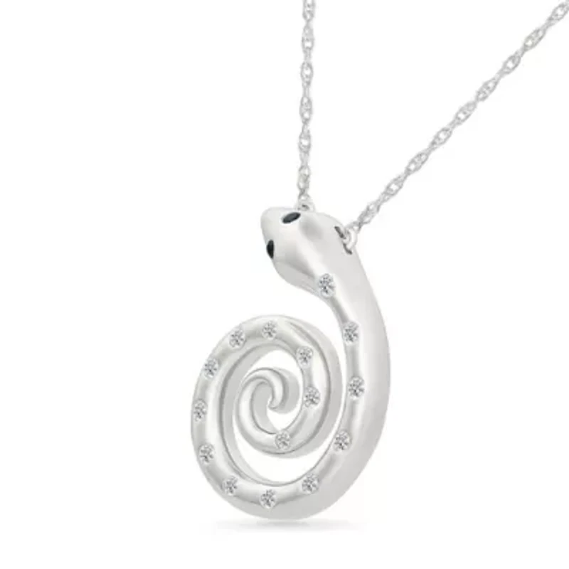 Diamond Snake Necklace