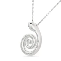 Diamond Snake Necklace