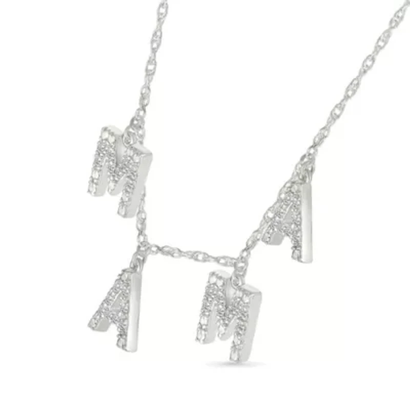 Diamond Mama Station Necklace