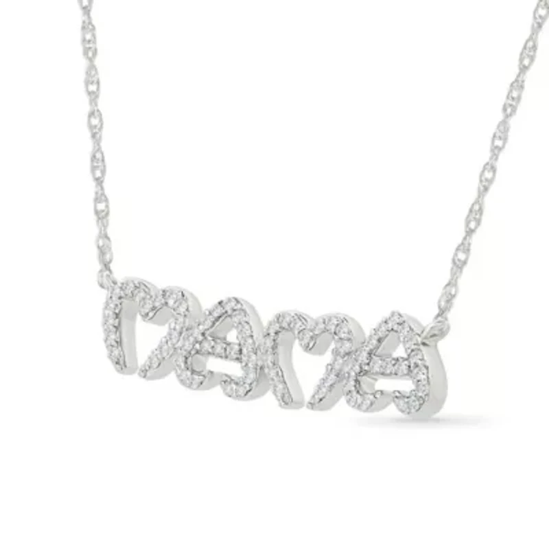 Diamond Fancy Heart Necklace