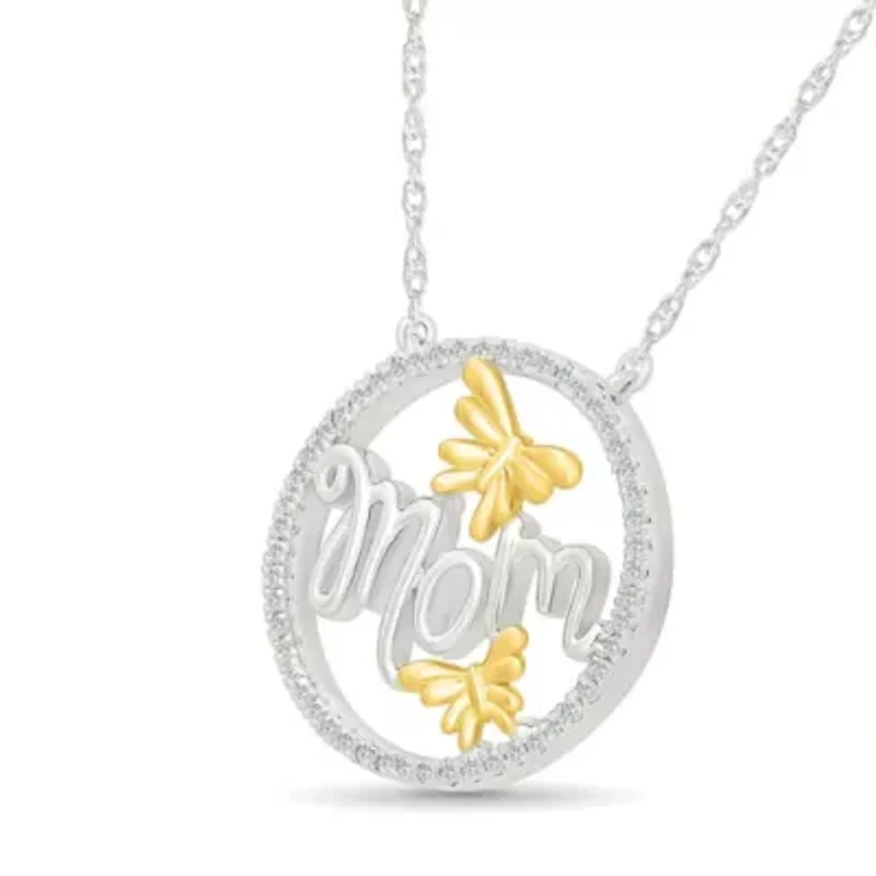 Diamond Fancy Mom Necklace
