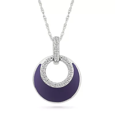 Diamond Fashion Circle Pendant