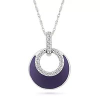 Diamond Fashion Circle Pendant
