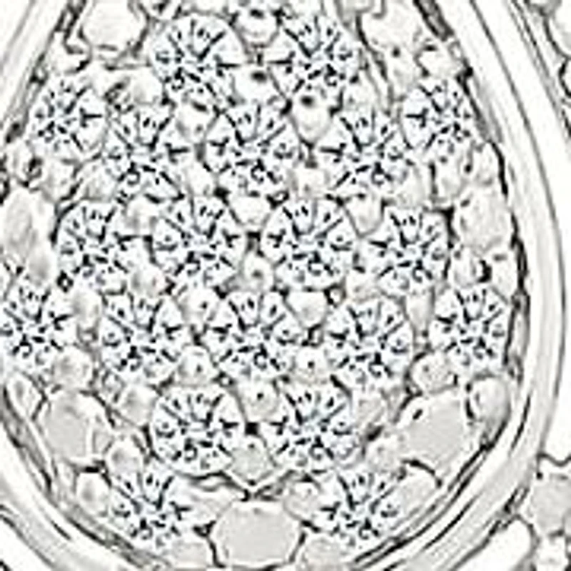 Diamond Tear Drop Pendant