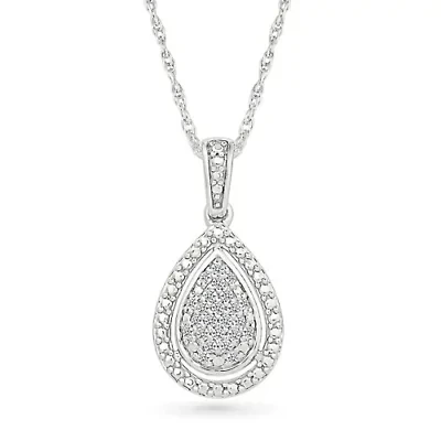 Diamond Tear Drop Pendant