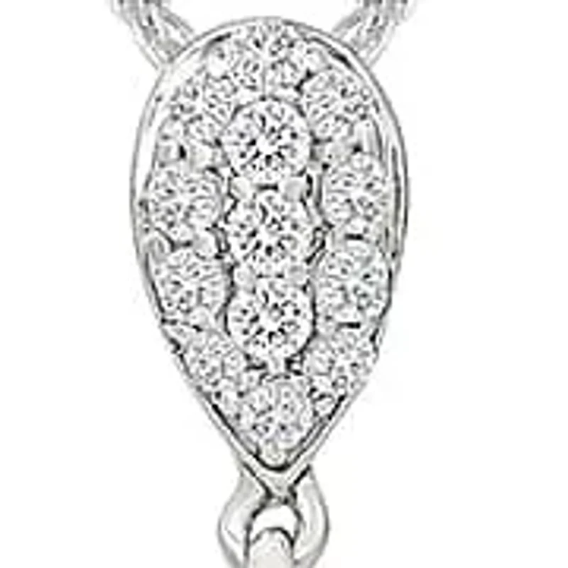 Diamond Tear Drop Bar Fancy Pendant
