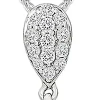 Diamond Tear Drop Bar Fancy Pendant