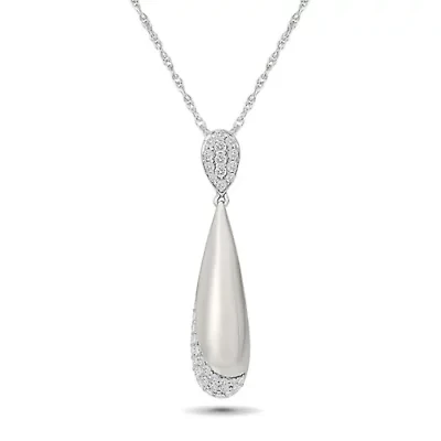 Diamond Tear Drop Bar Fancy Pendant