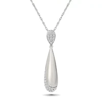 Diamond Tear Drop Bar Fancy Pendant