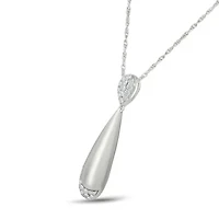 Diamond Tear Drop Bar Fancy Pendant