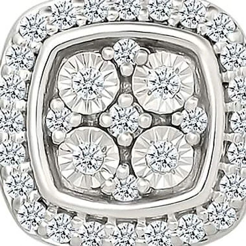 Diamond Cushion Shape Fashion Pendant