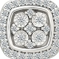 Diamond Cushion Shape Fashion Pendant