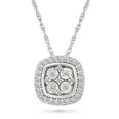 Diamond Cushion Shape Fashion Pendant