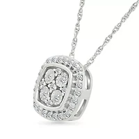 Diamond Cushion Shape Fashion Pendant