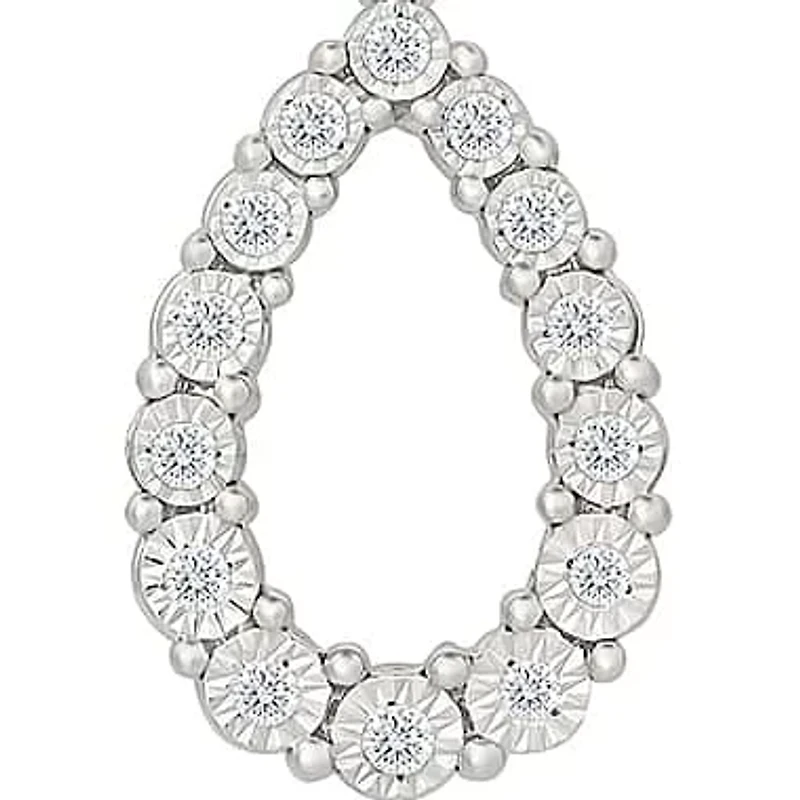 Diamond Pear Shape Pendant