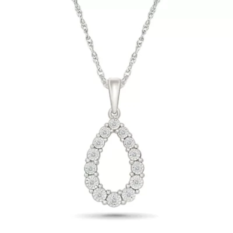 Diamond Pear Shape Pendant