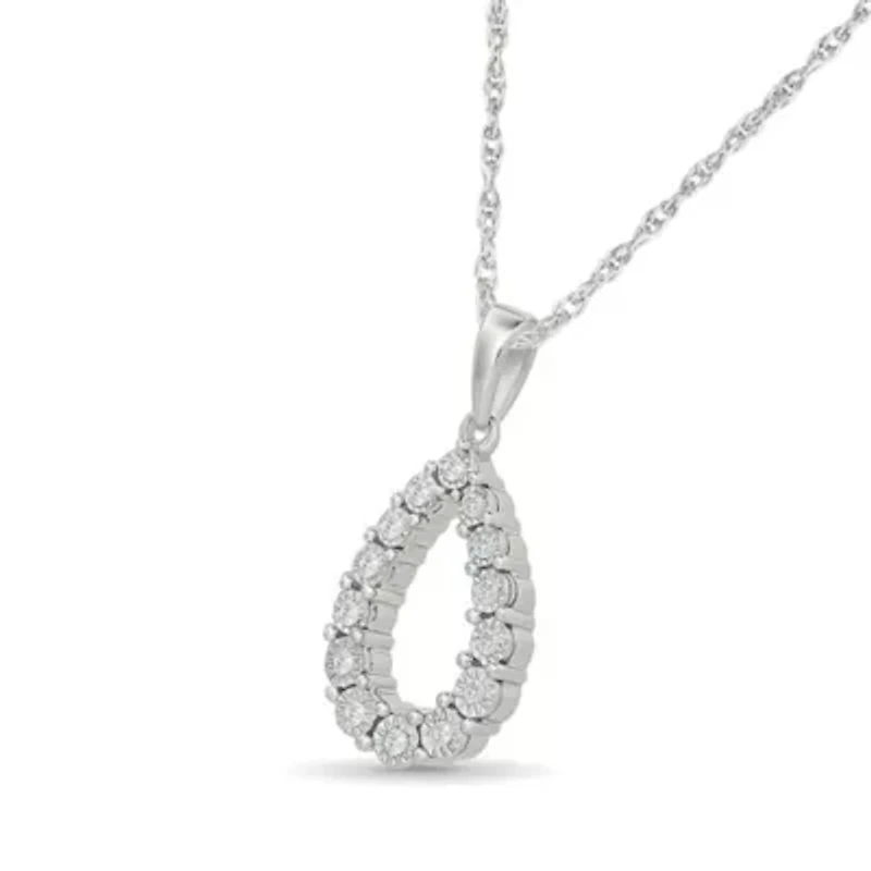 Diamond Pear Shape Pendant