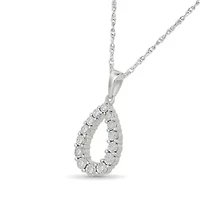 Diamond Pear Shape Pendant