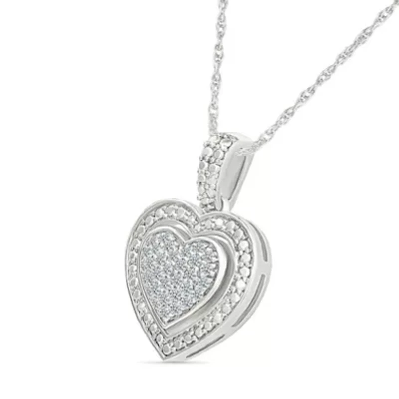 Diamond Fancy Heart Pendant