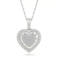 Diamond Fancy Heart Pendant