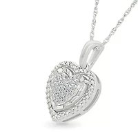 Diamond Fancy Heart Pendant