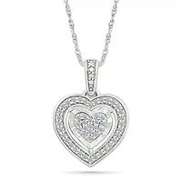 Diamond Fashion Heart Pendant