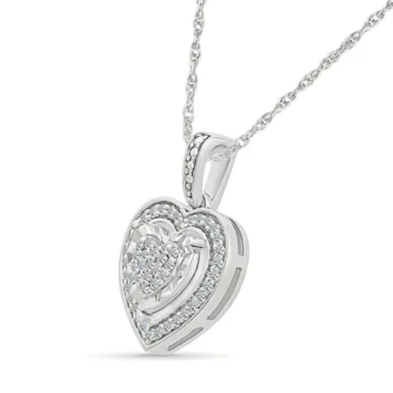 Diamond Fashion Heart Pendant