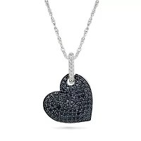 Diamond Composite Heart Pendant