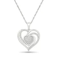 Diamond Fancy Heart Pendant